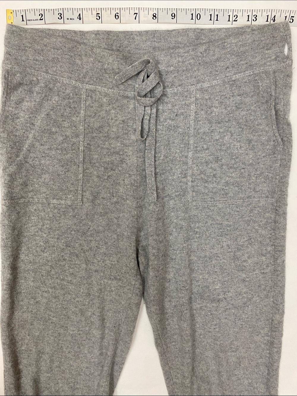 J. Crew Gray 100% Cashmere Drawstring Joggers